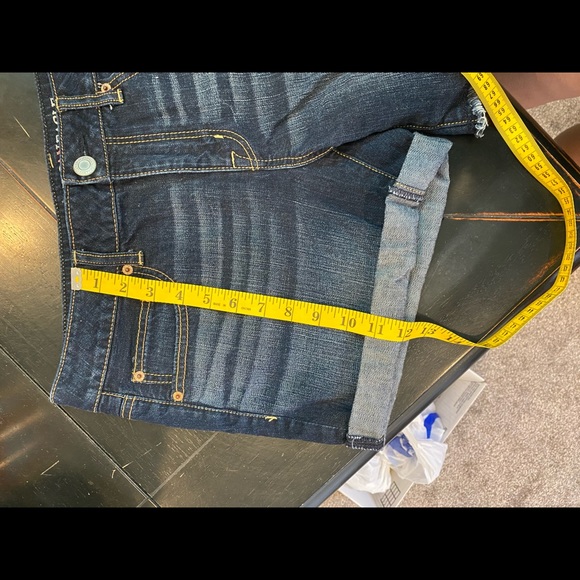American Eagle Jean Distressed Cuffed Shorts - Picture 4 of 6